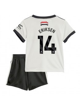 Manchester United Christian Eriksen #14 Ausweichtrikot für Kinder 2024-25 Kurzarm (+ Kurze Hosen)